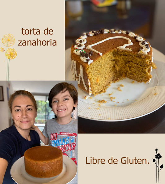 TORTA DE ZANAHORIA SIN GLUTEN.